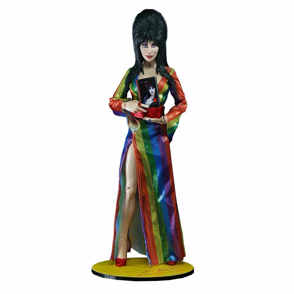 Action Figures | Elvira: Mistress Of The Dark: Clothed Action Figure: Elvira (Over The Rainbow) Action Figures Action Figures