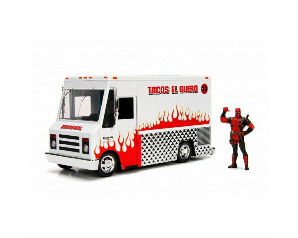 Statues & Busts | Deadpool: 1:24 Scale Die Cast Statue: Taco Truck With Deadpool Figure Statues & Busts Statues & Busts