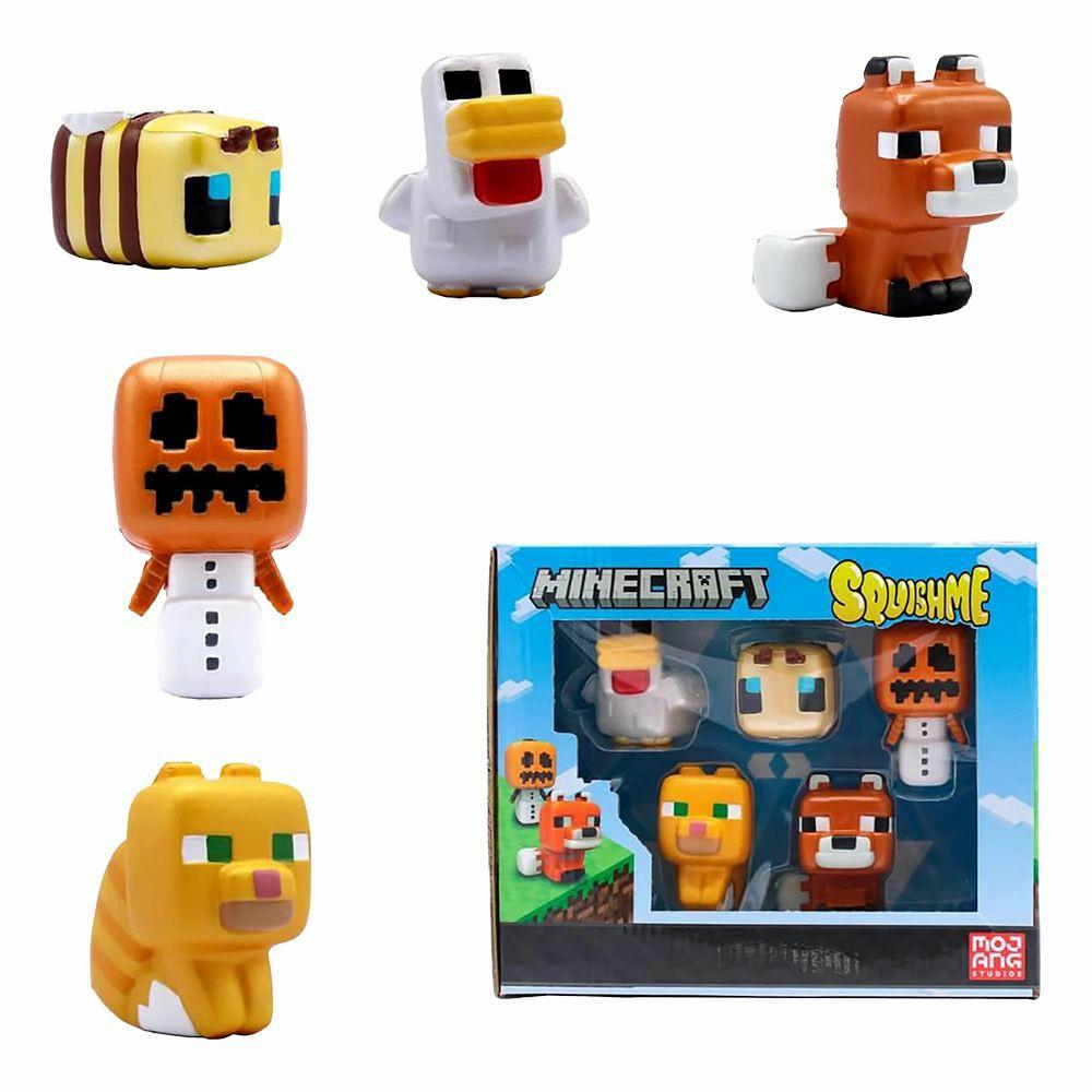 Statues & Busts | Minecraft: SquishMe Figure Set: 5 Pack Statues & Busts Statues & Busts