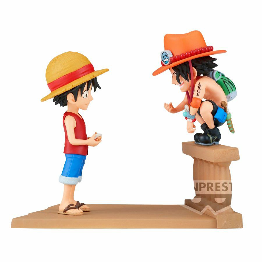 Statues & Busts | One Piece: World Collectable PVC Statue: Log Stories: Monkey D. Luffy & Portgas D. Ace Statues & Busts Statues & Busts