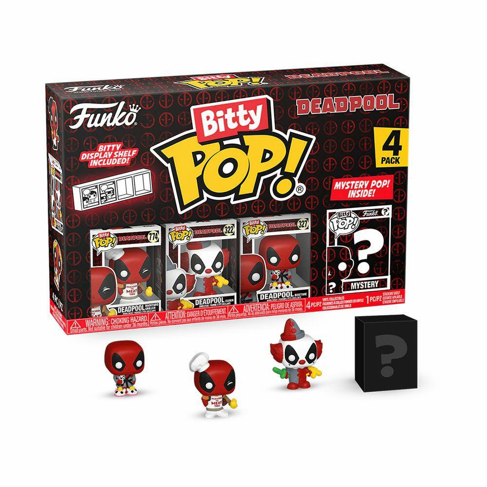 Vinyl | Deadpool: Bitty Figure 4-Pack: Backyard Griller, Clown, Bedtime & Mystery Figure Toys & Collectibles Vinyl