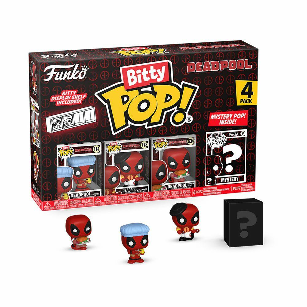 Vinyl | Deadpool: Bitty Figure 4-Pack: Bathtime, Flamenco, Supper Hero & Mystery Figure Toys & Collectibles Vinyl