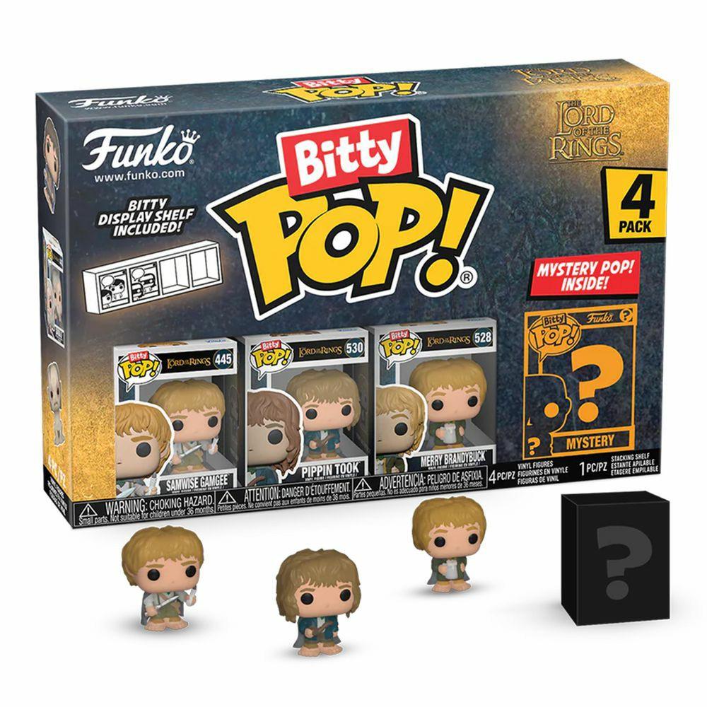 Vinyl | Lord Of The Rings: Bitty Figure 4-Pack: Samwise Gamgee, Pippin Took, Merry Brandybuck & Mystery Figure (1 Pcs) Toys & Collectibles Vinyl